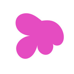 Pink abstract shape vectors