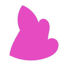 Pink abstract shape vectors