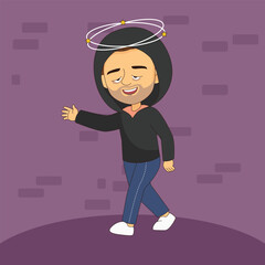 Depression alcoholism addiction concept sad male