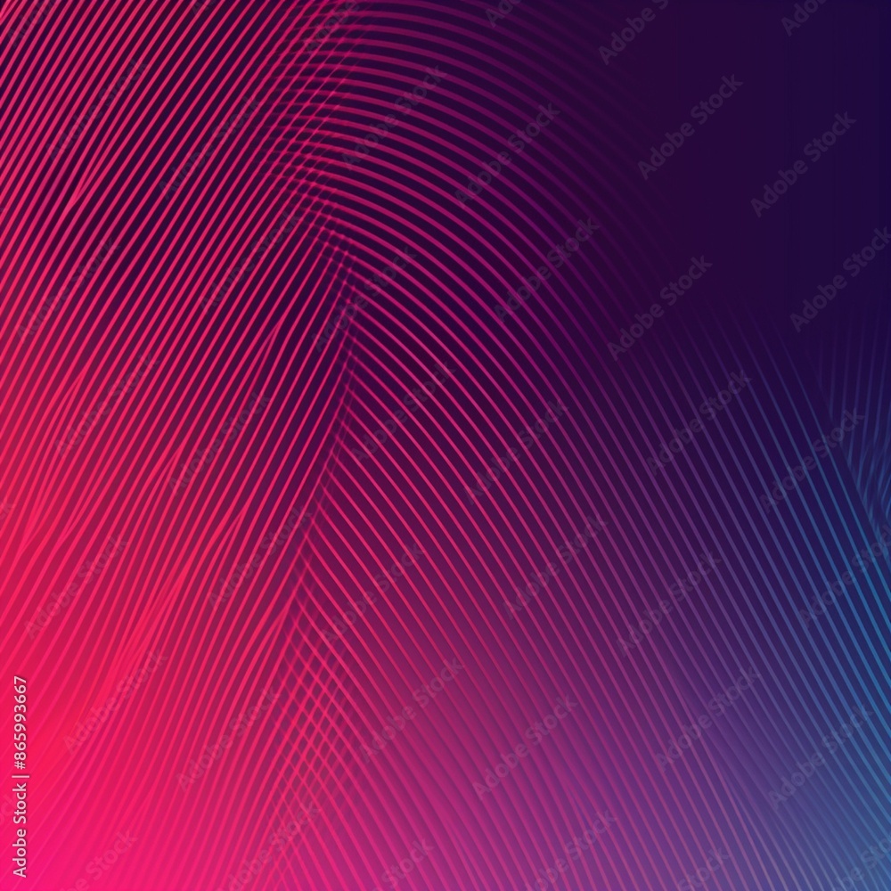 Aufkleber abstract pattern of pink and blue lines on a gradient background