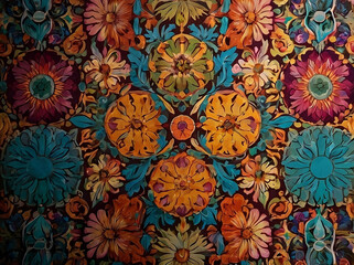 Graphic design seamless floral pattern