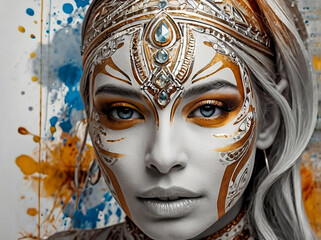 Graphic design with princes face 