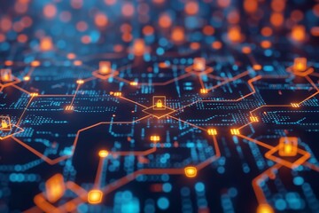 Obraz premium Concept of Cybersecurity