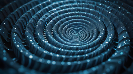 Spiral Pattern Textures Canvas. A blue spiral texture design originally on canvas and digitally altered for dramatic effect