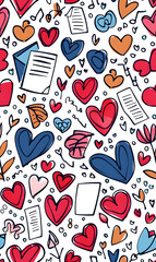 wallpaper, tiles or carpet cartoon illustrator, seamless pattern.