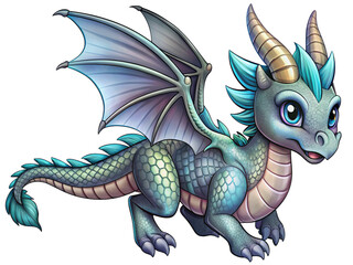 Fototapeta premium a dragon in flight, with detailed scales and wings, set against a dramatic sky. Generative AI. 
