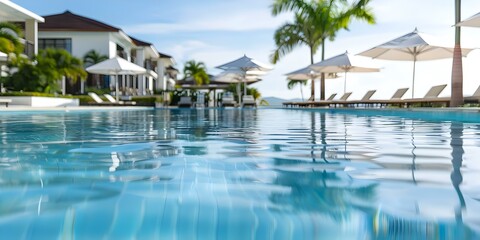 Fototapeta premium Scenes of a Luxurious Hotel or Resort Highlighting Warm Hospitality and Guest Experience. Concept Luxury Hotel, Warm Hospitality, Guest Experience, Resort Scenes, Elegant Decor