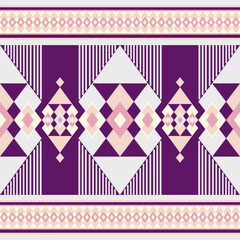seamless geometric pattern with pink and purple