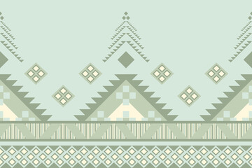 Green pastel Geomatric repeat pattern 