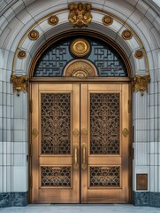 Fototapeta premium abstract architectural door entrance patterns