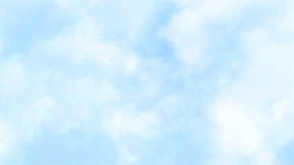 Summer blue sky cloud gradient light white background. Picturesque view of clouds in blue sky