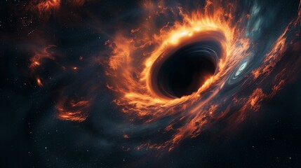 A Black Hole In The Center Of A Fiery Galaxy