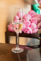 fizz with peonies