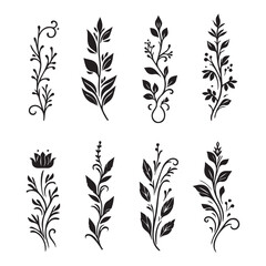 Modern Botanical Flat Vector Design