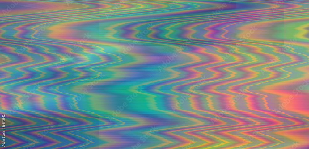 Leinwandbilder abstract colorful glitchy background representing a broken computer screen.