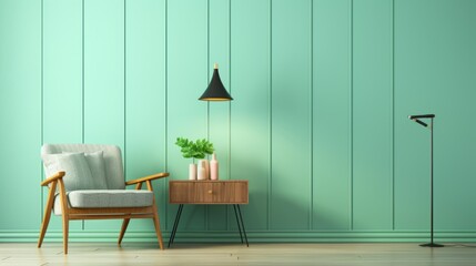 Painted light mint pastel wood background texture