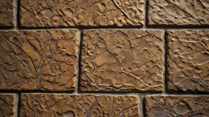 stamped concrete surface