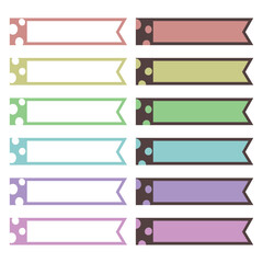 Set of sticky marks, organizer tags, planner stickers, paper sticky notes and more.