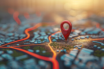 Pin icon in good location, investing in real estate, generating returns from investing in real estate, renting and speculating and selling assets