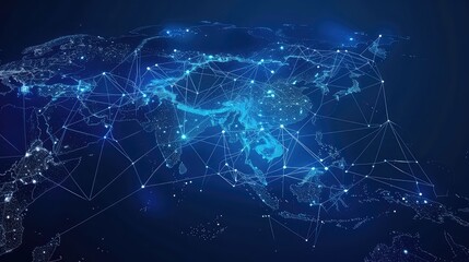 Technology Network Background, Generative AI