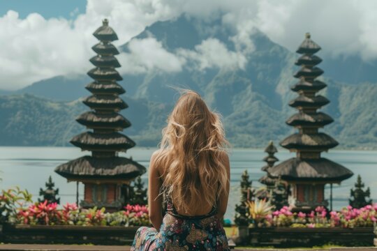 Bali Girl. Experiencing Ancient Balinese Architecture at Ulun Datu Bratan Temple