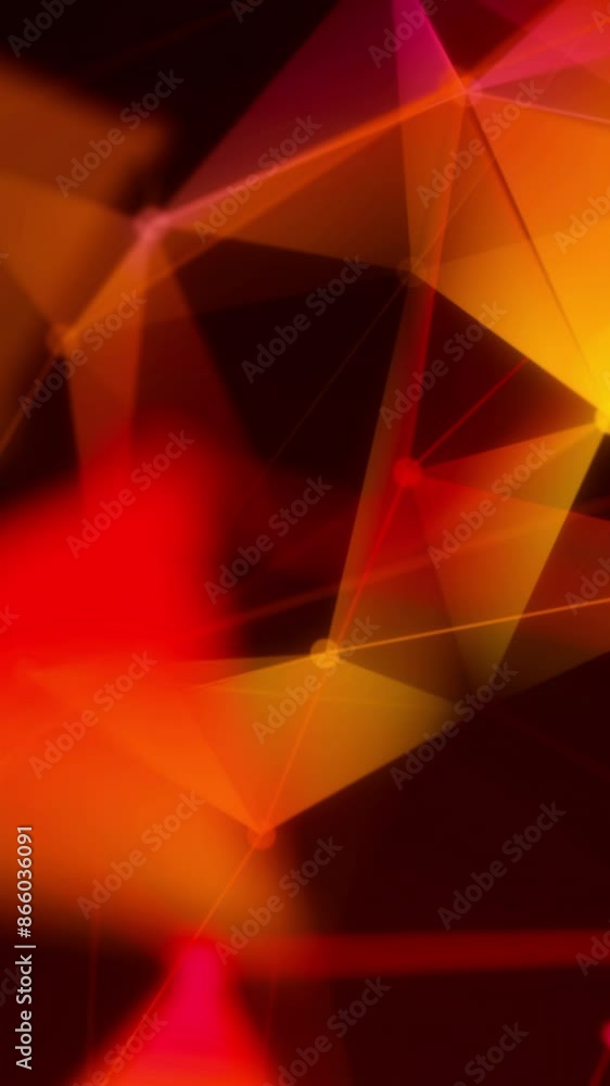 Poster abstract digital connection moving dots and lines. motion. technology background, network connection