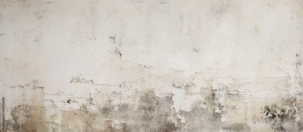 Poster texture provided by an aged white wall serves as a background with available copy space image.