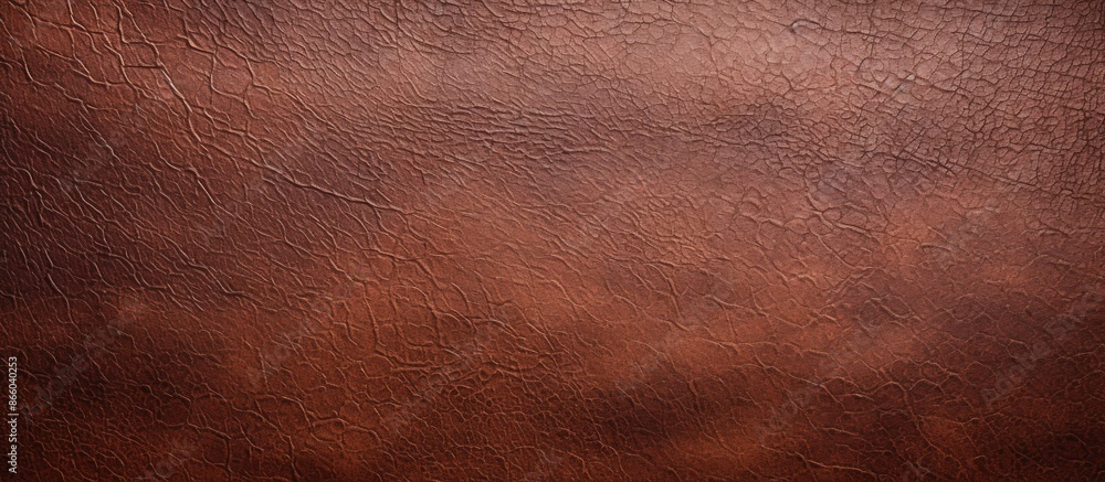 Poster Background with a textured brown leather appearance, suitable for adding text or images, with copy space image.