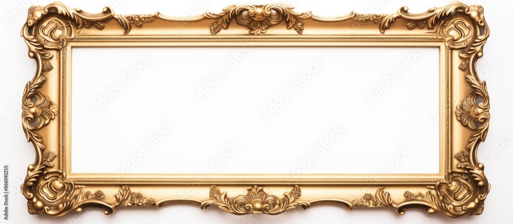 Aufkleber A photo frame isolated on a white background with ample space for custom imagery - copy space image.