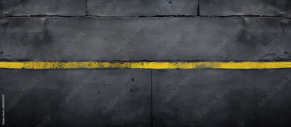 Aufkleber background of asphalt texture with yellow lines provides copy space image.