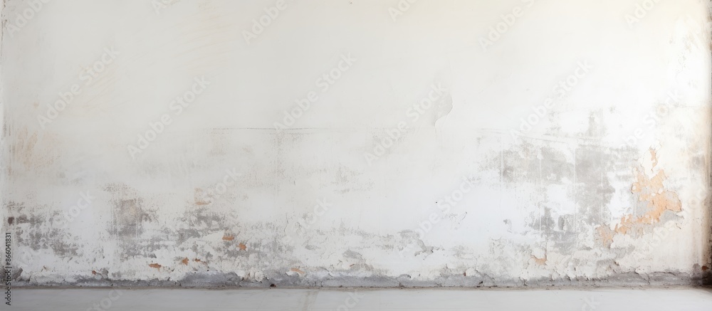 Poster texture provided by an aged white wall serves as a background with available copy space image.