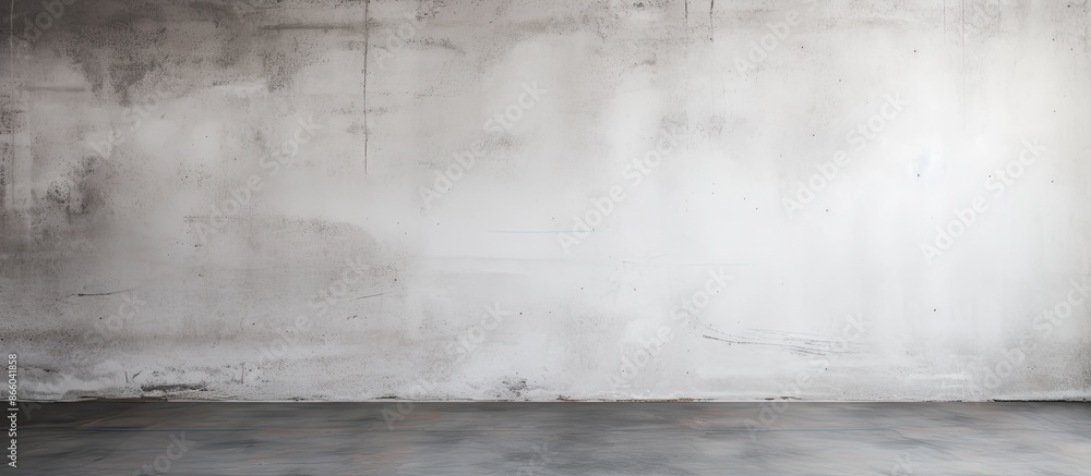 Poster concrete wall with a white blank surface, perfect for a copy space image.