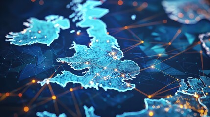 Technology Network Background, Generative AI