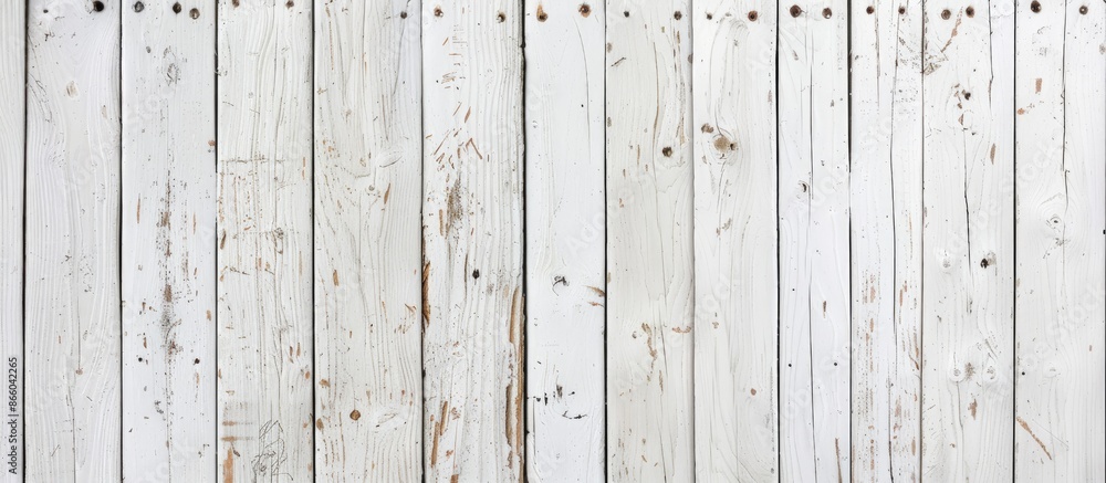 Poster background featuring a white wood plank texture suitable for a copy space image.