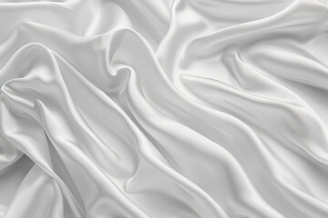 Obraz premium A white fabric with a smooth texture, generative ai image.