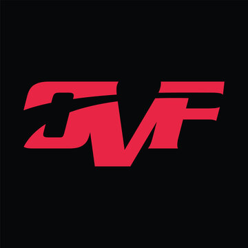 ovf latter logo design icon