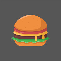 burger fast food vector design