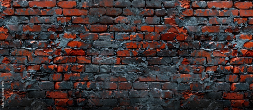 Poster brick wall. with copy space image. Place for adding text or design