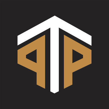 ptp latter logo design icon 