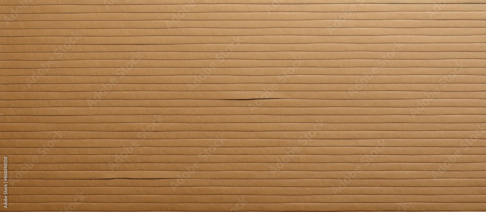 Poster Background featuring a textured kraft paper made of corrugated cardboard, with space for adding images or text. with copy space image. Place for adding text or design
