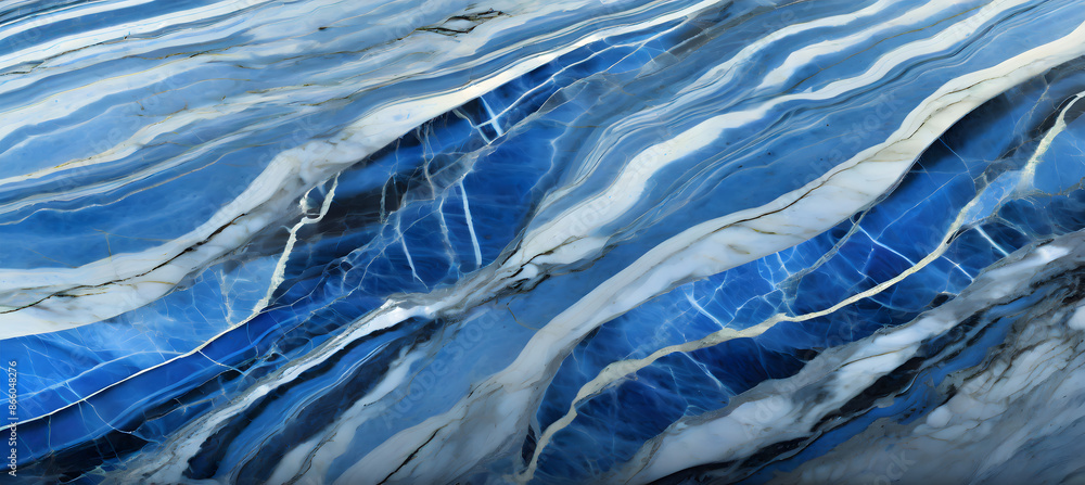 Aufkleber generate a digital representation of the vibrant blue tones and flowing patterns of azul. generative