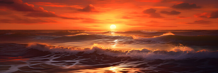 Radiant Hues Of An Ajax Sunset Over The Horizon: An Enchanting Symphony Of Nature’s Exquisite Beauty At Dusk