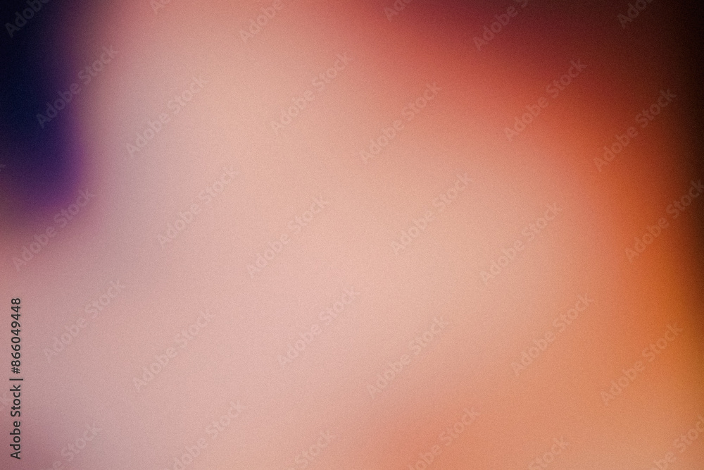 Poster orange color gradient grainy abstract background, noise texture effect