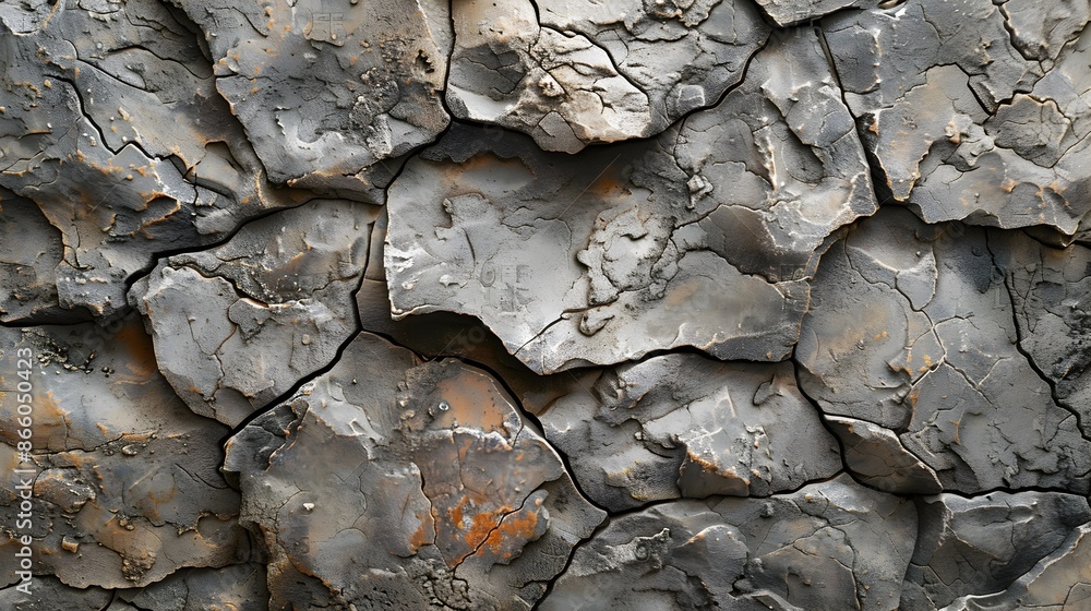 Poster Rustic Stone Texture Background for Natural Product Presentation with Clean Copy Space