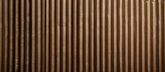Obraz premium Brown corrugated cardboard provides a useful background for copy space images.