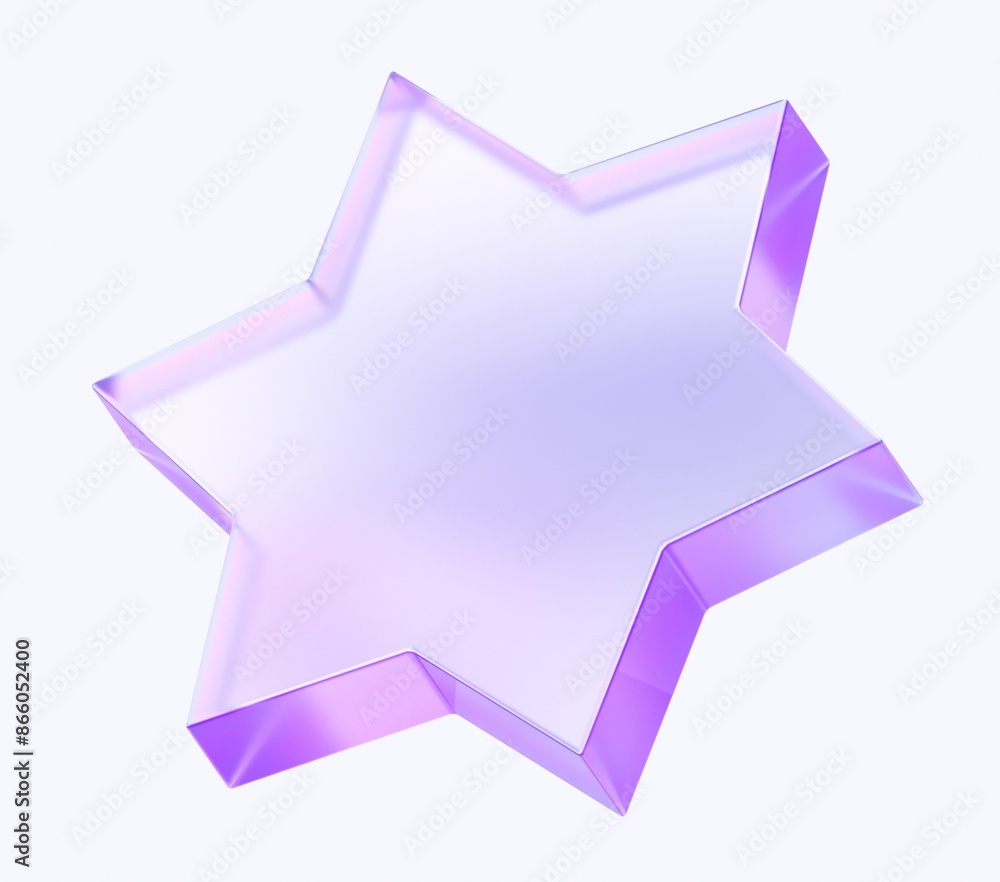 Fototapete star icon with colorful gradient. 3d rendering illustration for graphic design, ui ux design, presen