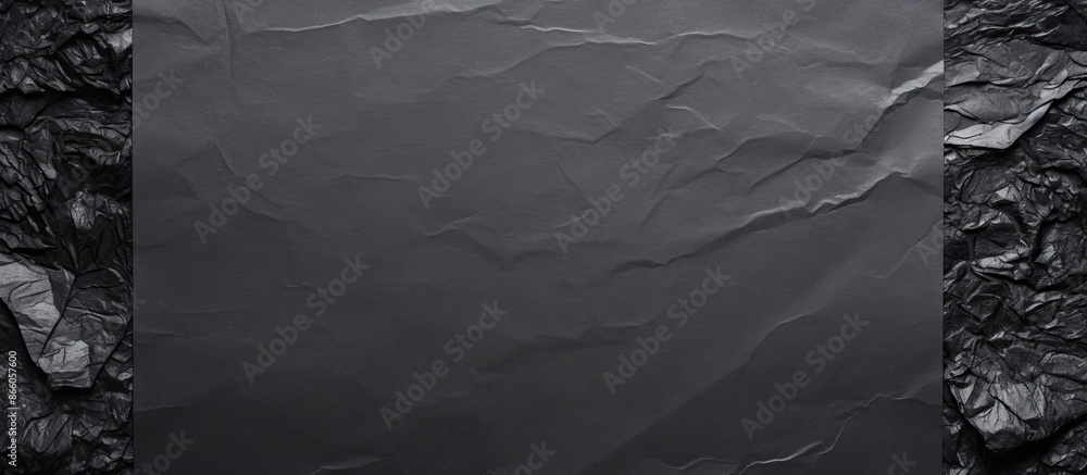 Aufkleber A black scrap paper on a white background with space for writing text or placing images. with copy space image. Place for adding text or design