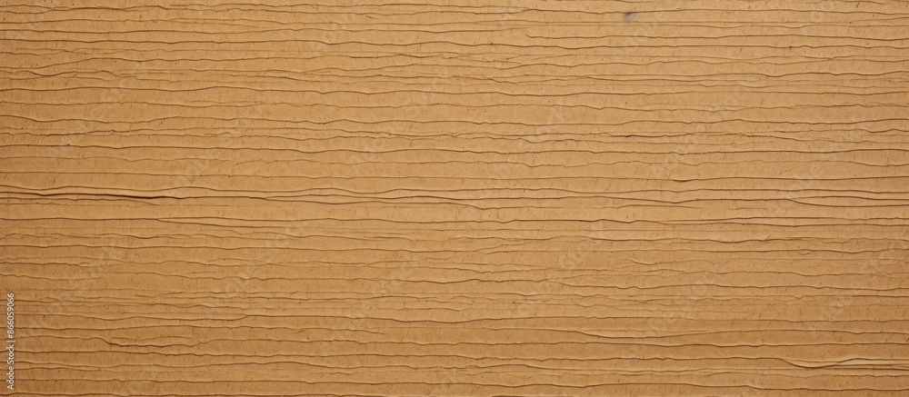 Aufkleber Background featuring a textured kraft paper made of corrugated cardboard, with space for adding images or text. with copy space image. Place for adding text or design