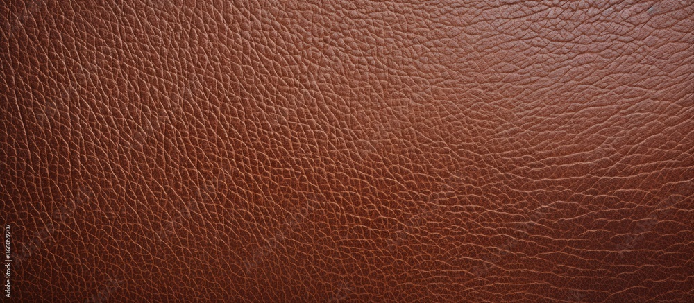 Poster Background with a textured brown leather appearance, suitable for adding text or images, with copy space image.