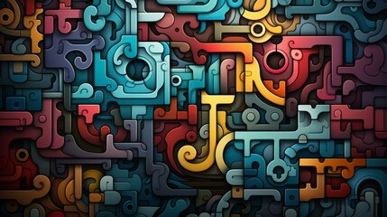 Featuring a sophisticated jigsaw texture with fluid lines and intricate patterns, this design embodies highquality craftsmanship.